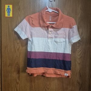 GAP Kids Striped Polo in Orange, Pink, White, Plum, Navy. Box 37